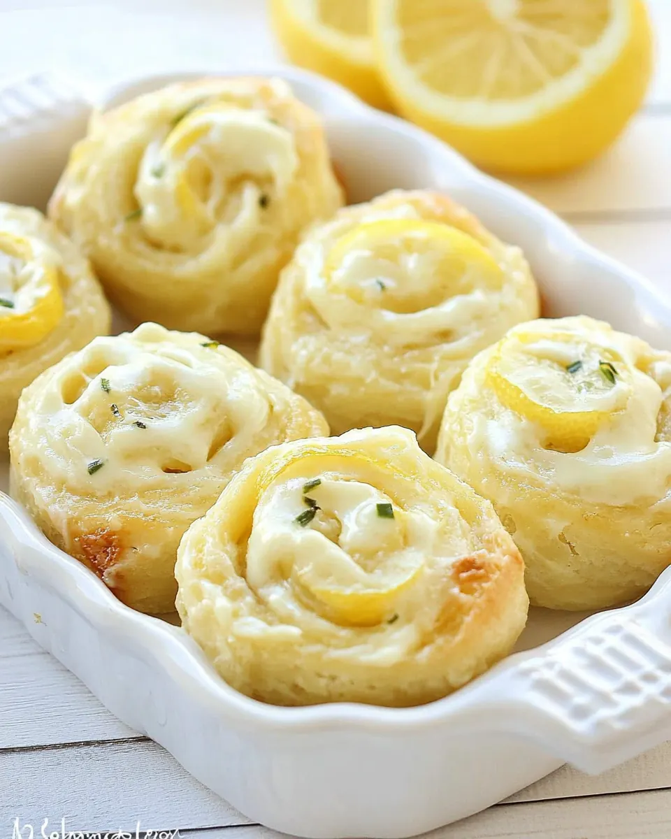Lemon Cream Cheese Pinwheels