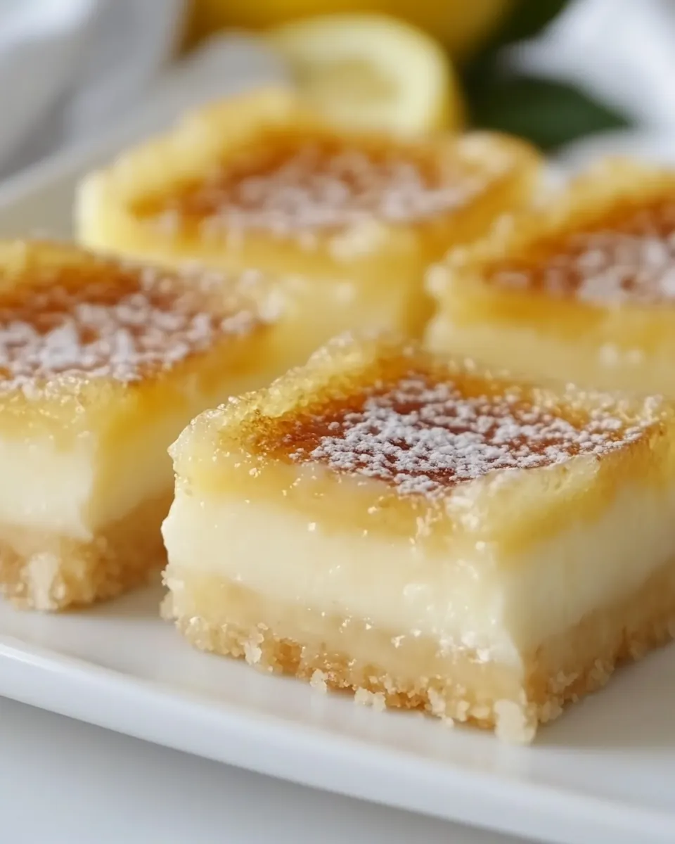 Lemon Creme Brulee Bars