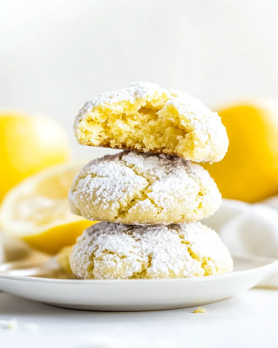 Lemon Crinkle Cookies