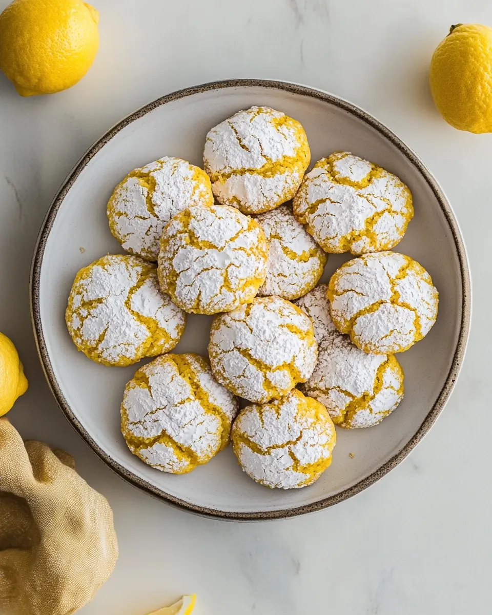 Lemon Crinkle Cookies