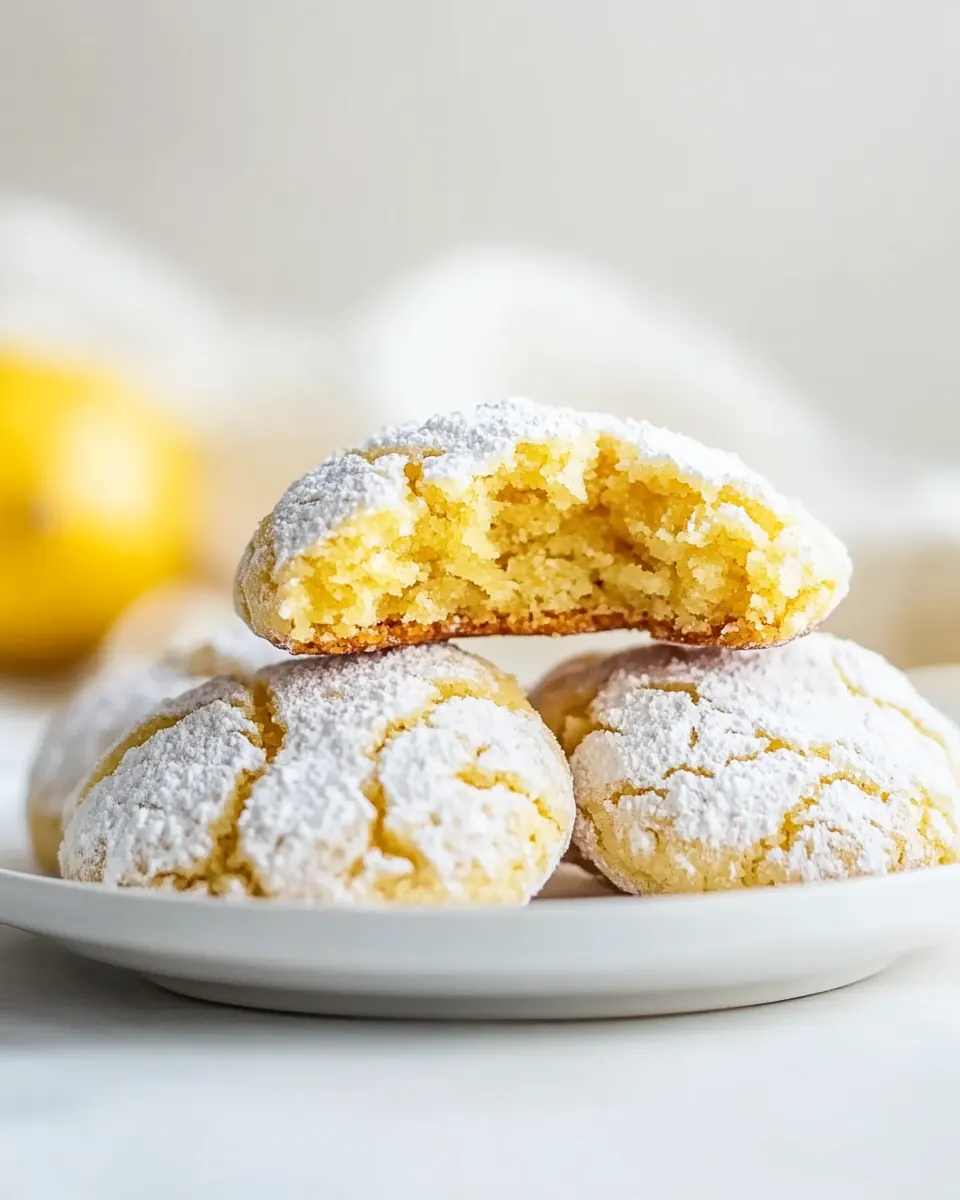 Lemon Crinkle Cookies