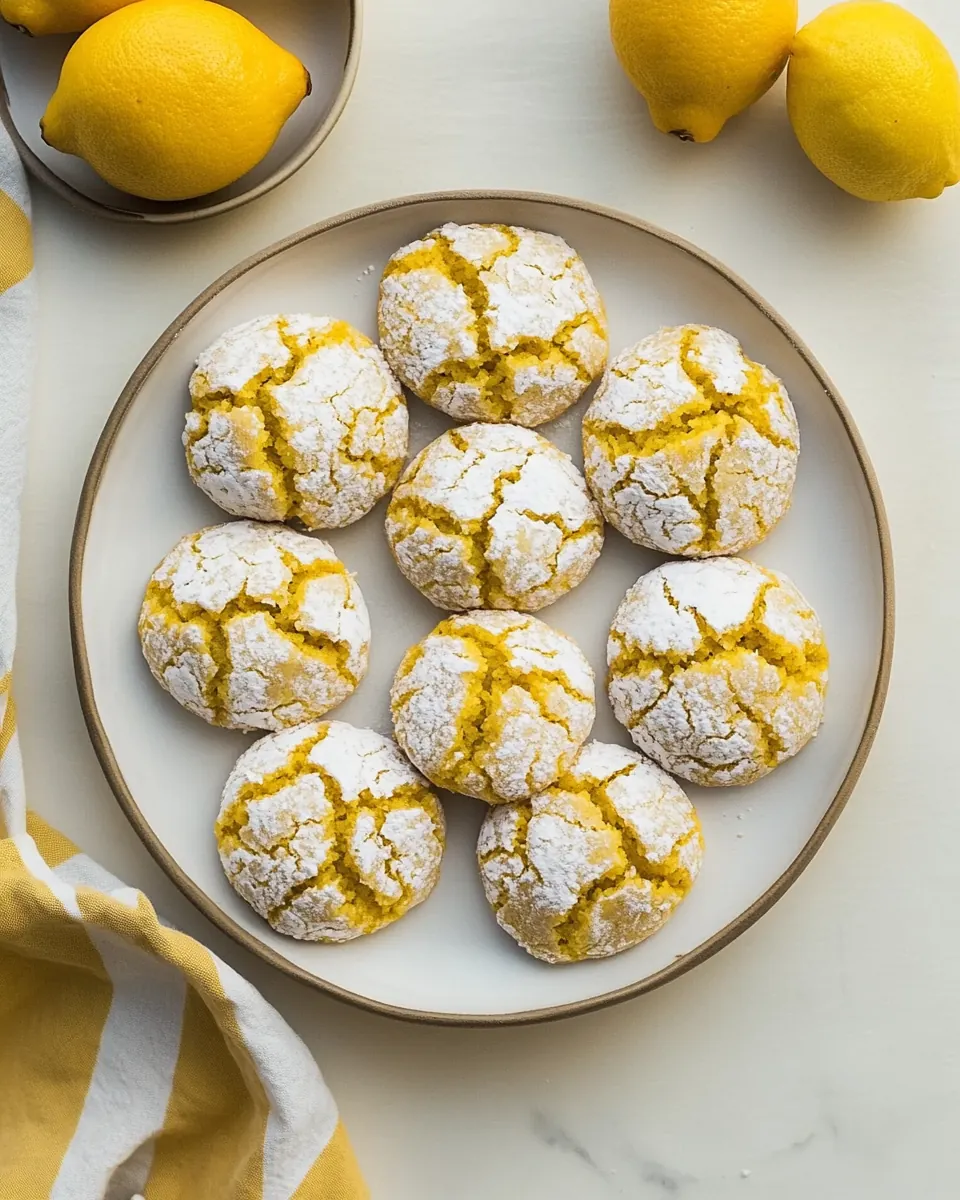Lemon Crinkle Cookies