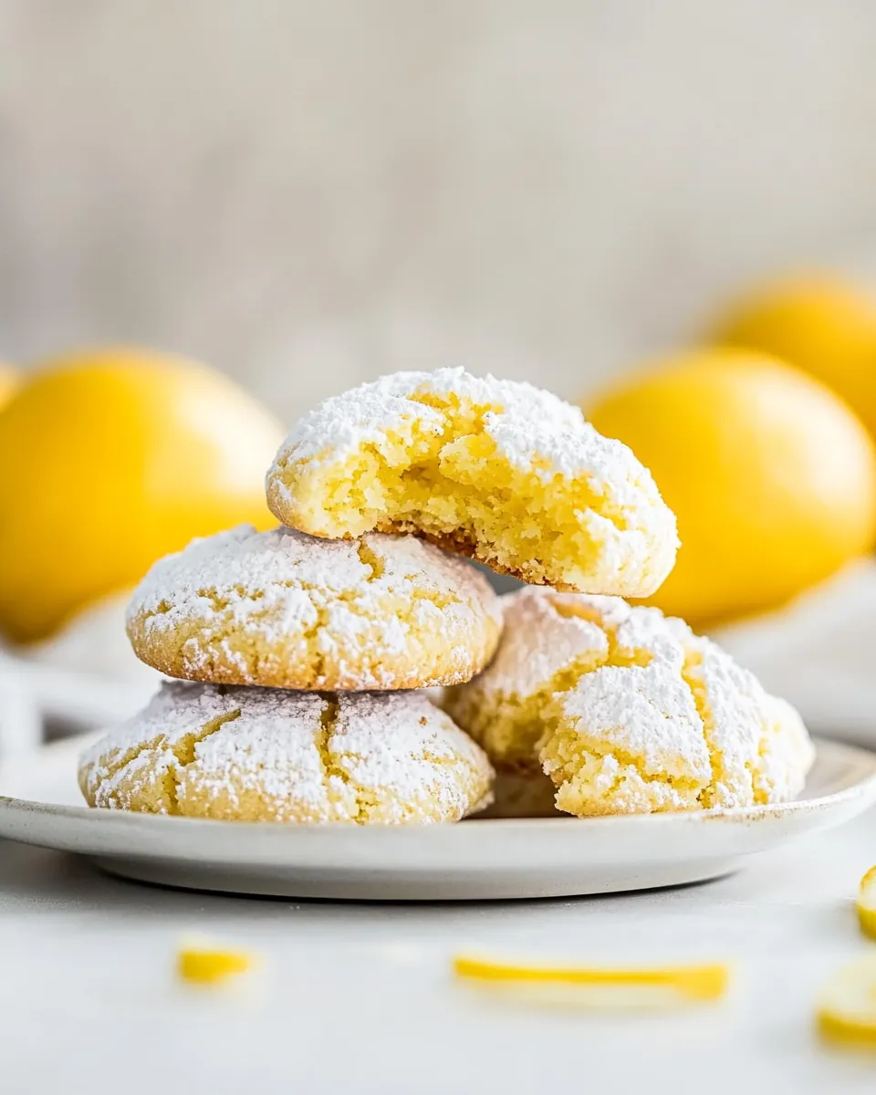 Lemon Crinkle Cookies