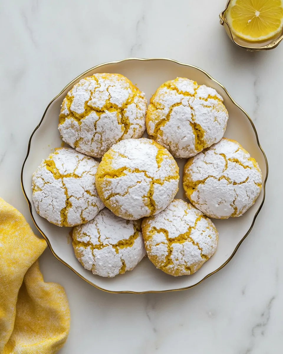 Lemon Crinkle Cookies