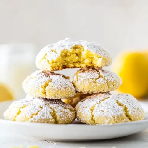 Lemon Crinkle Cookies