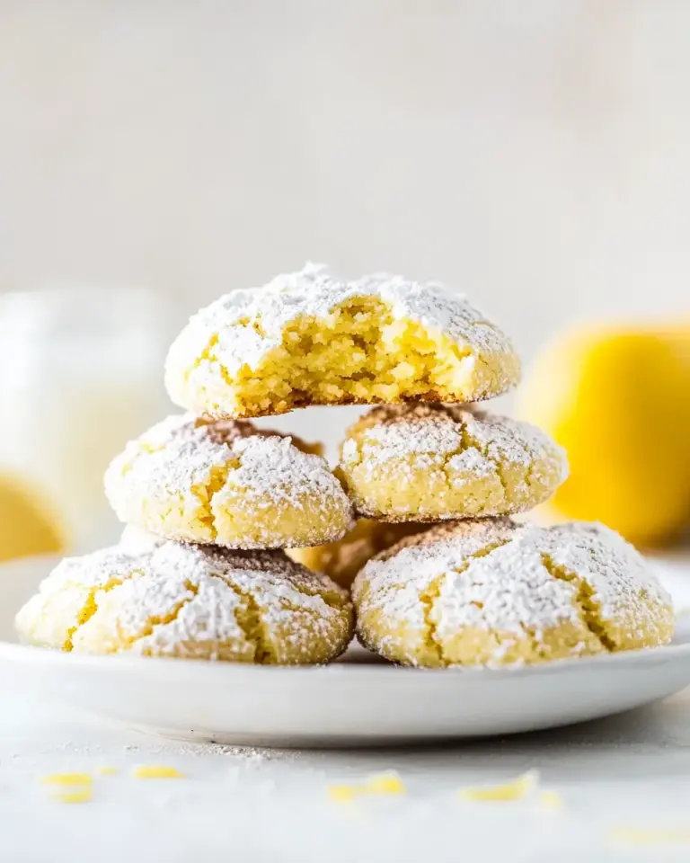 Lemon Crinkle Cookies