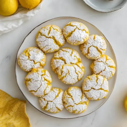 Lemon Crinkle Cookies