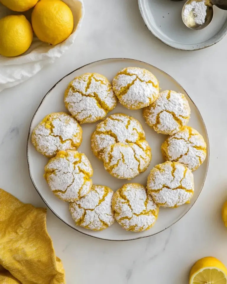 Lemon Crinkle Cookies