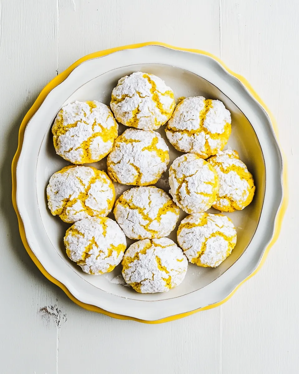 Lemon Crinkle Cookies