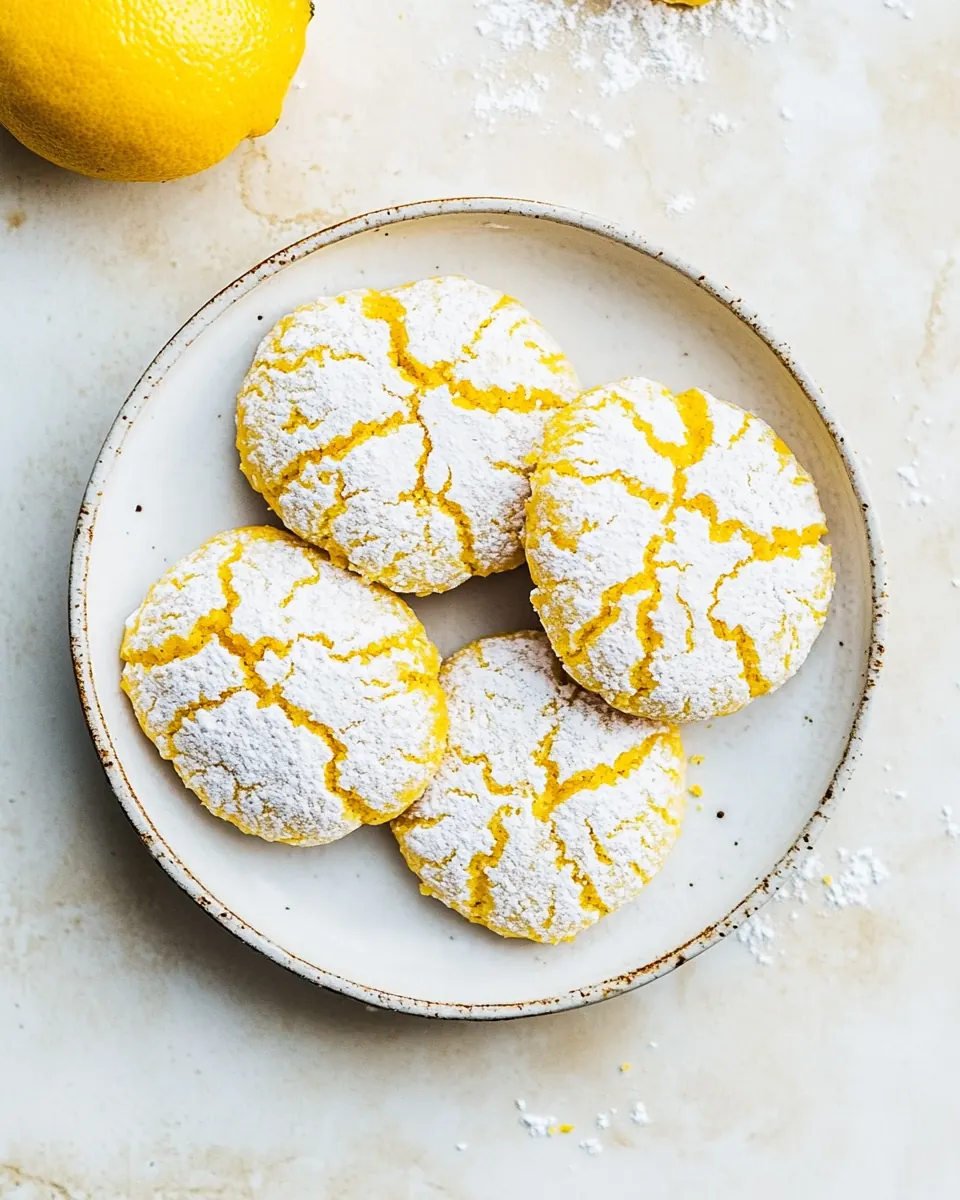 Lemon Crinkle Cookies
