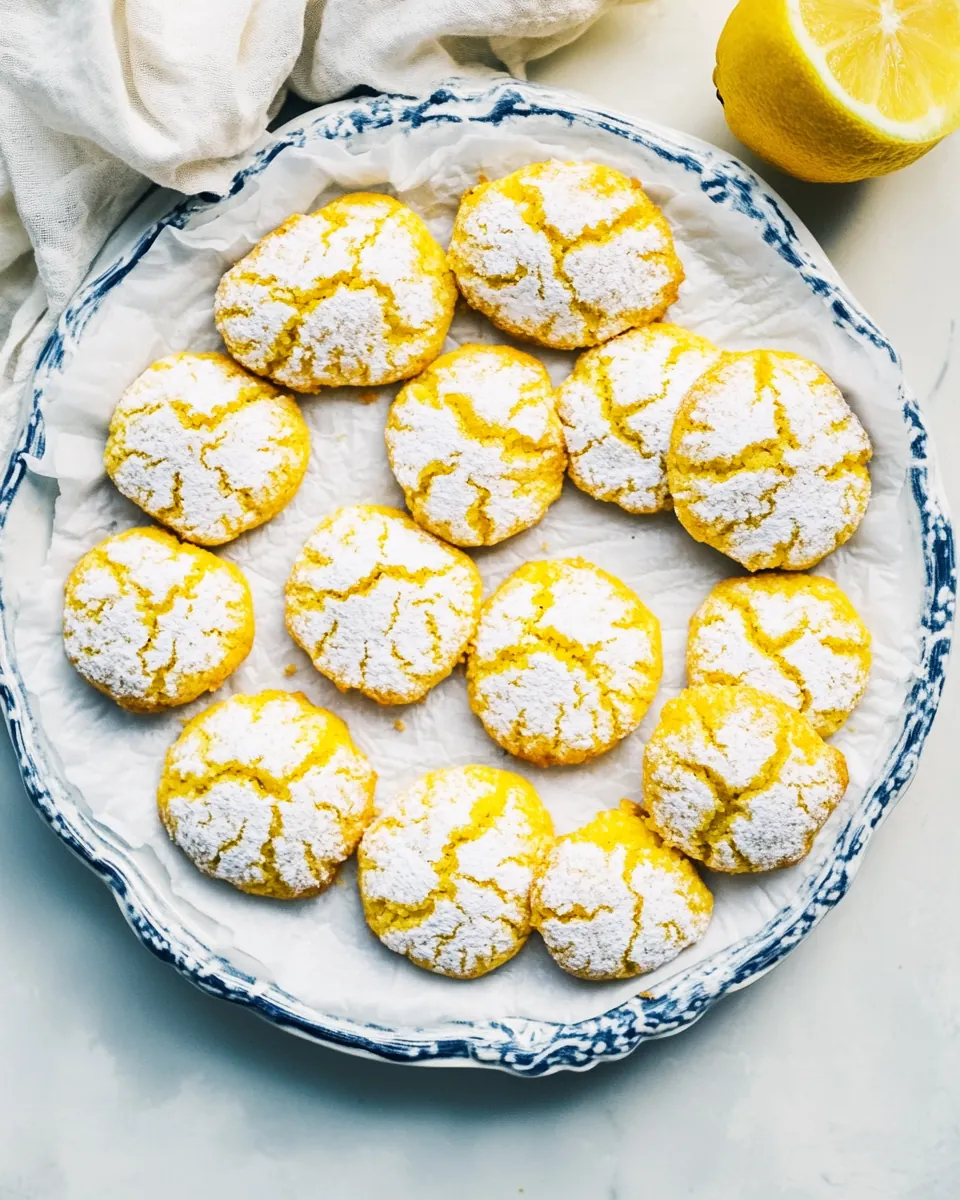 Lemon Crinkle Cookies