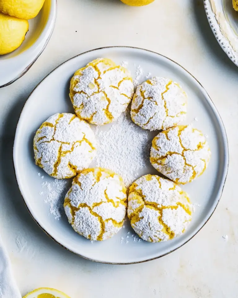 Lemon Crinkle Cookies