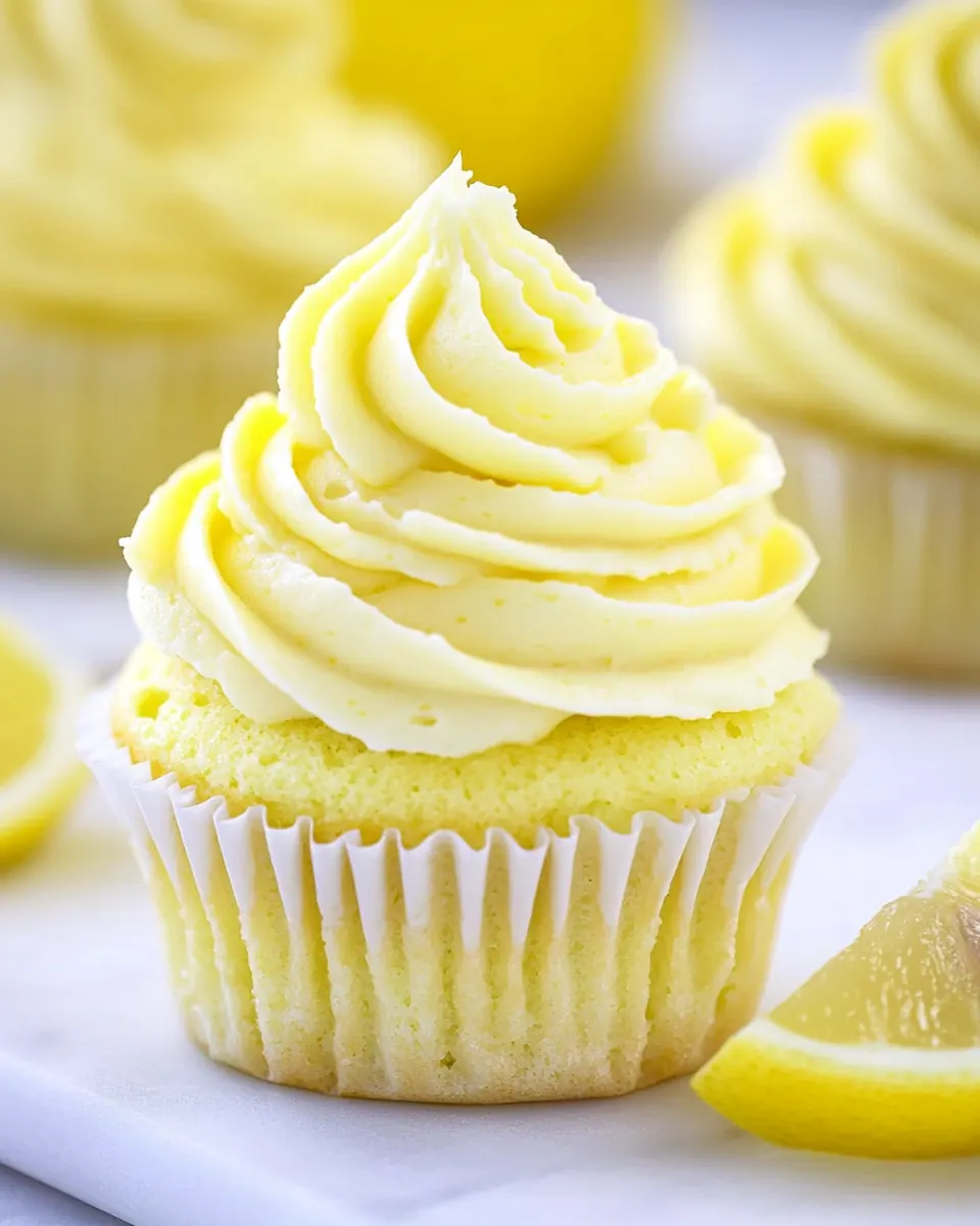 Lemon Cupcakes with Lemon Buttercream