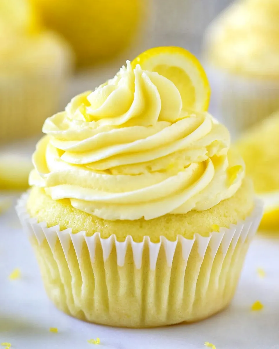 Lemon Cupcakes with Lemon Buttercream