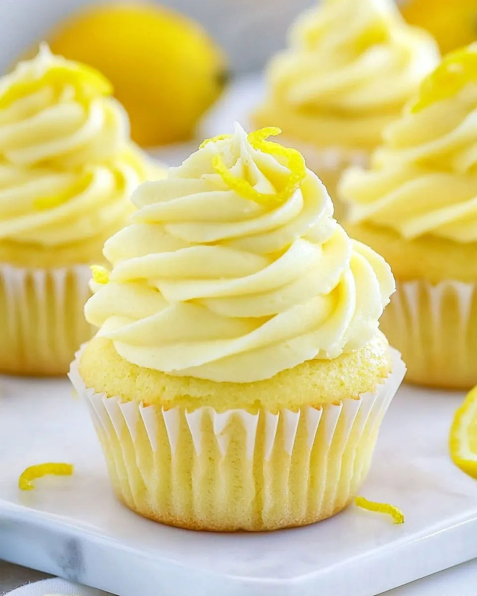 Lemon Cupcakes with Lemon Buttercream