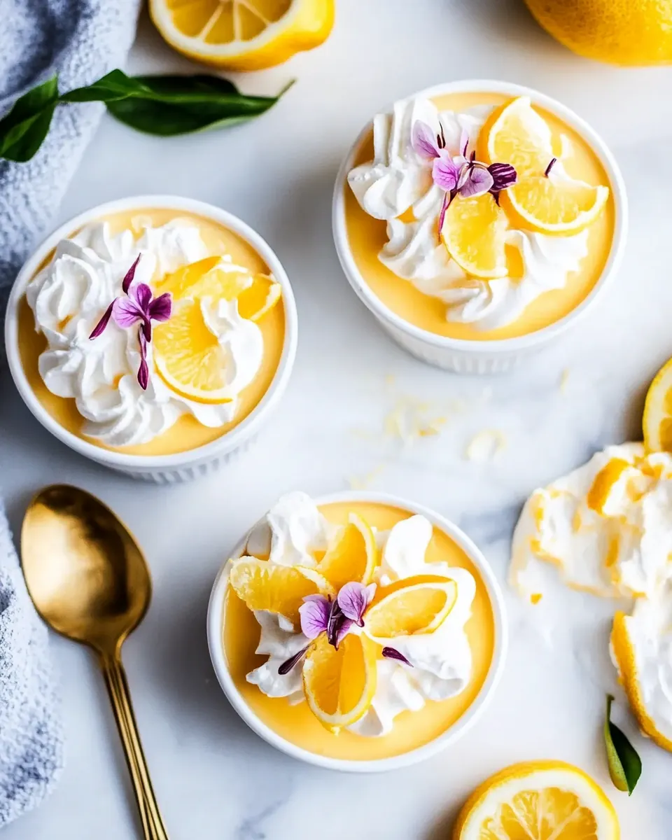 Lemon Custard Cups