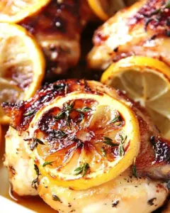 Lemon Garlic Roasted Chicken Thighs