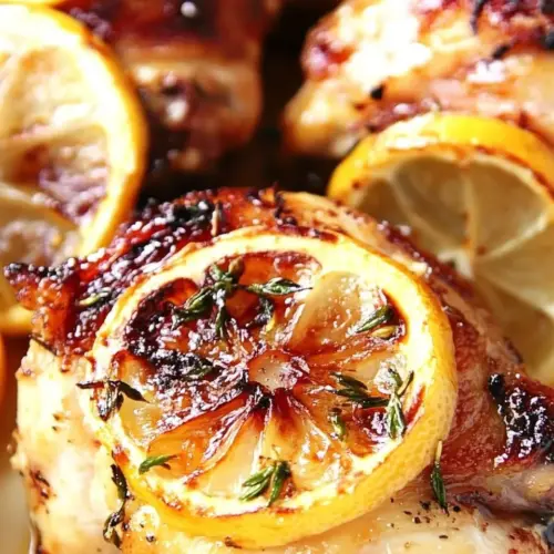 Lemon Garlic Roasted Chicken Thighs