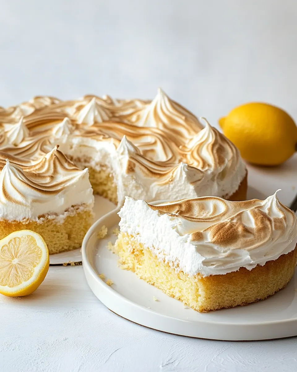 Lemon Meringue Butter Cake