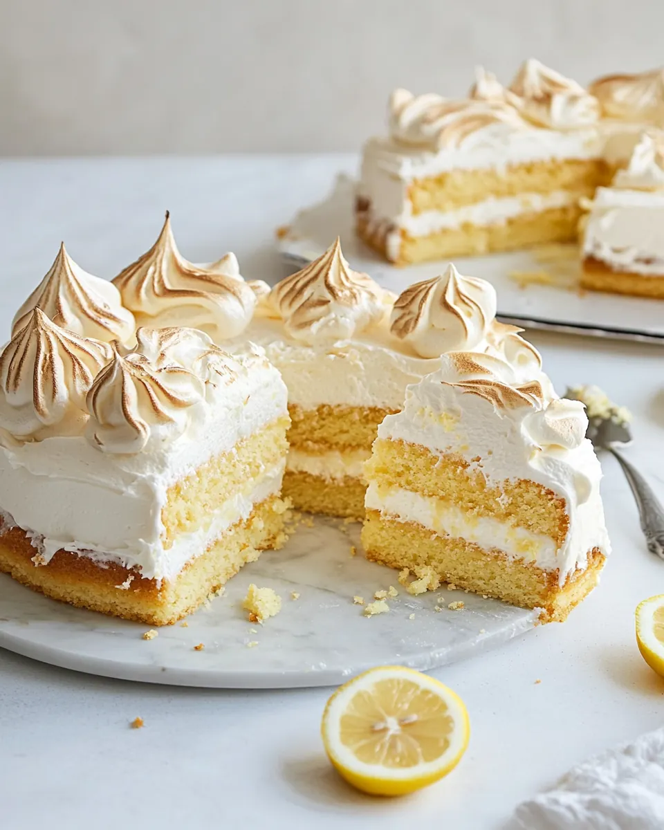Lemon Meringue Butter Cake