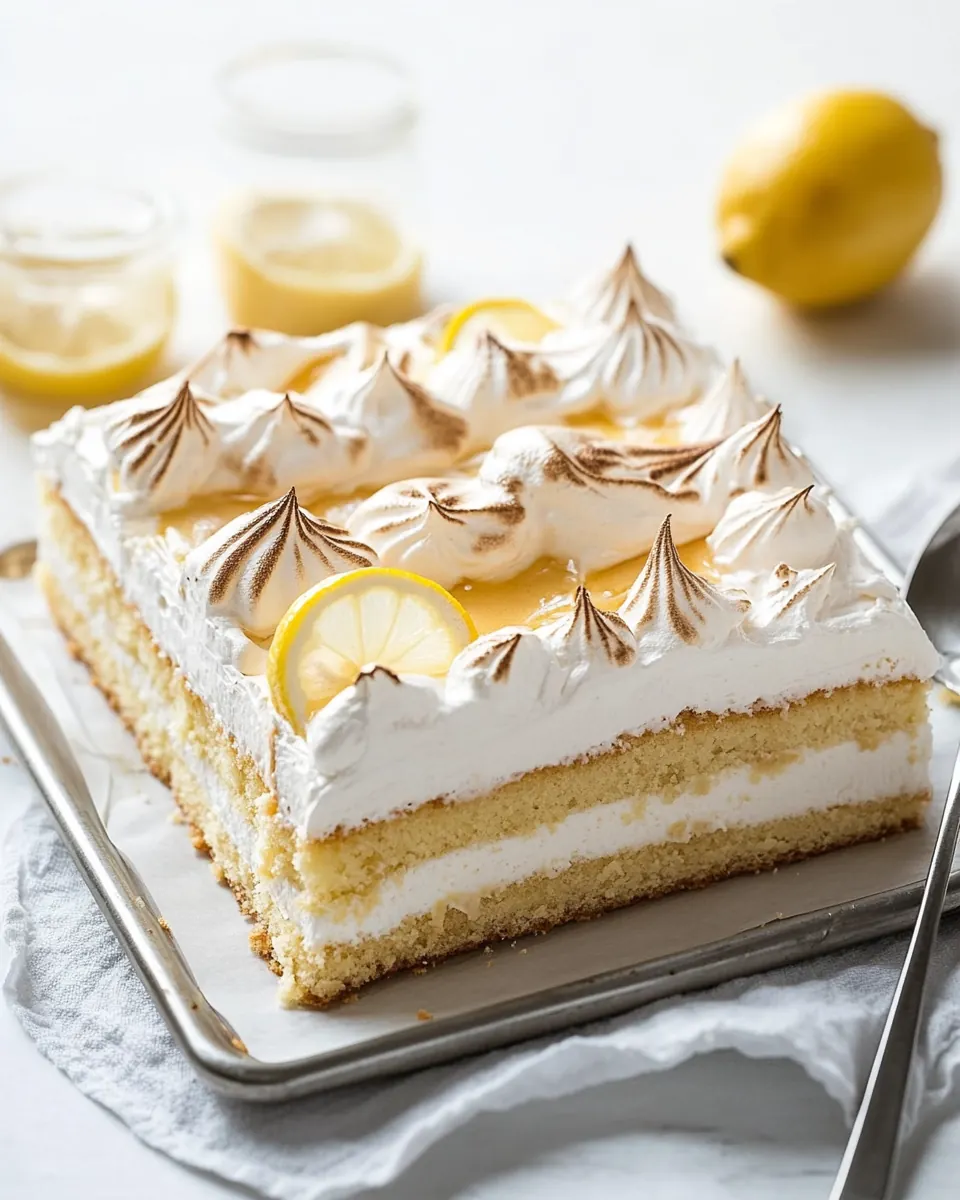 Lemon Meringue Butter Cake