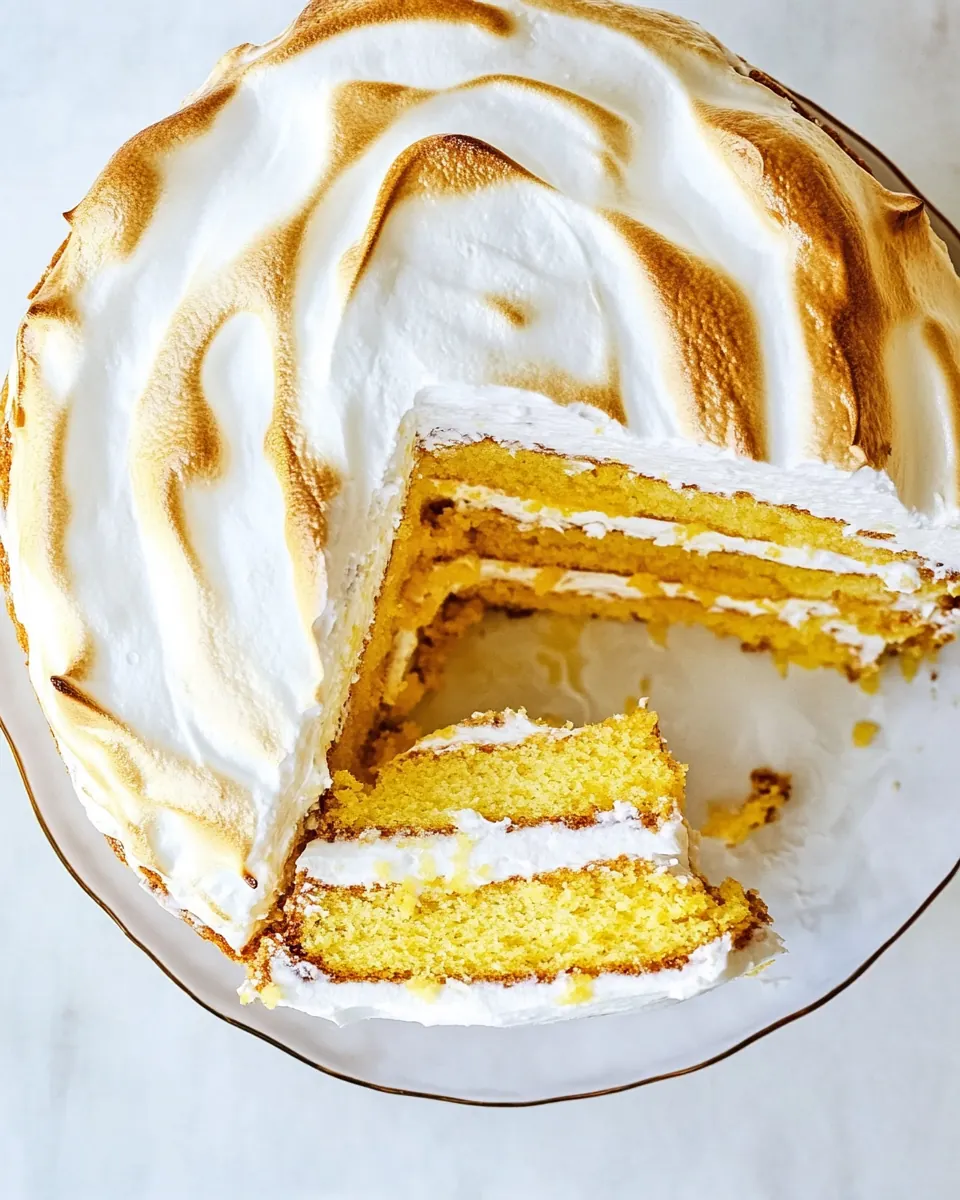 Lemon Meringue Cake