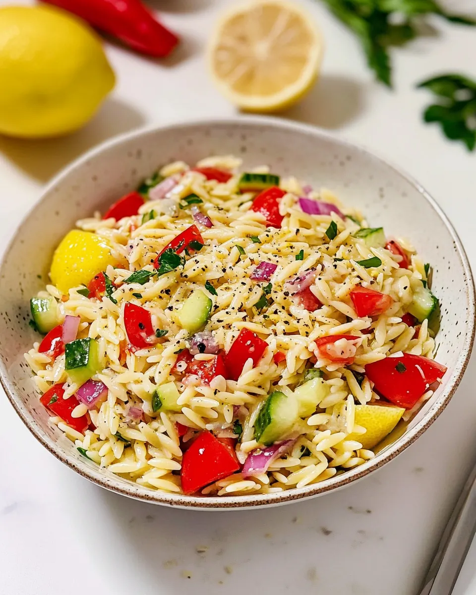 Lemon Orzo Salad