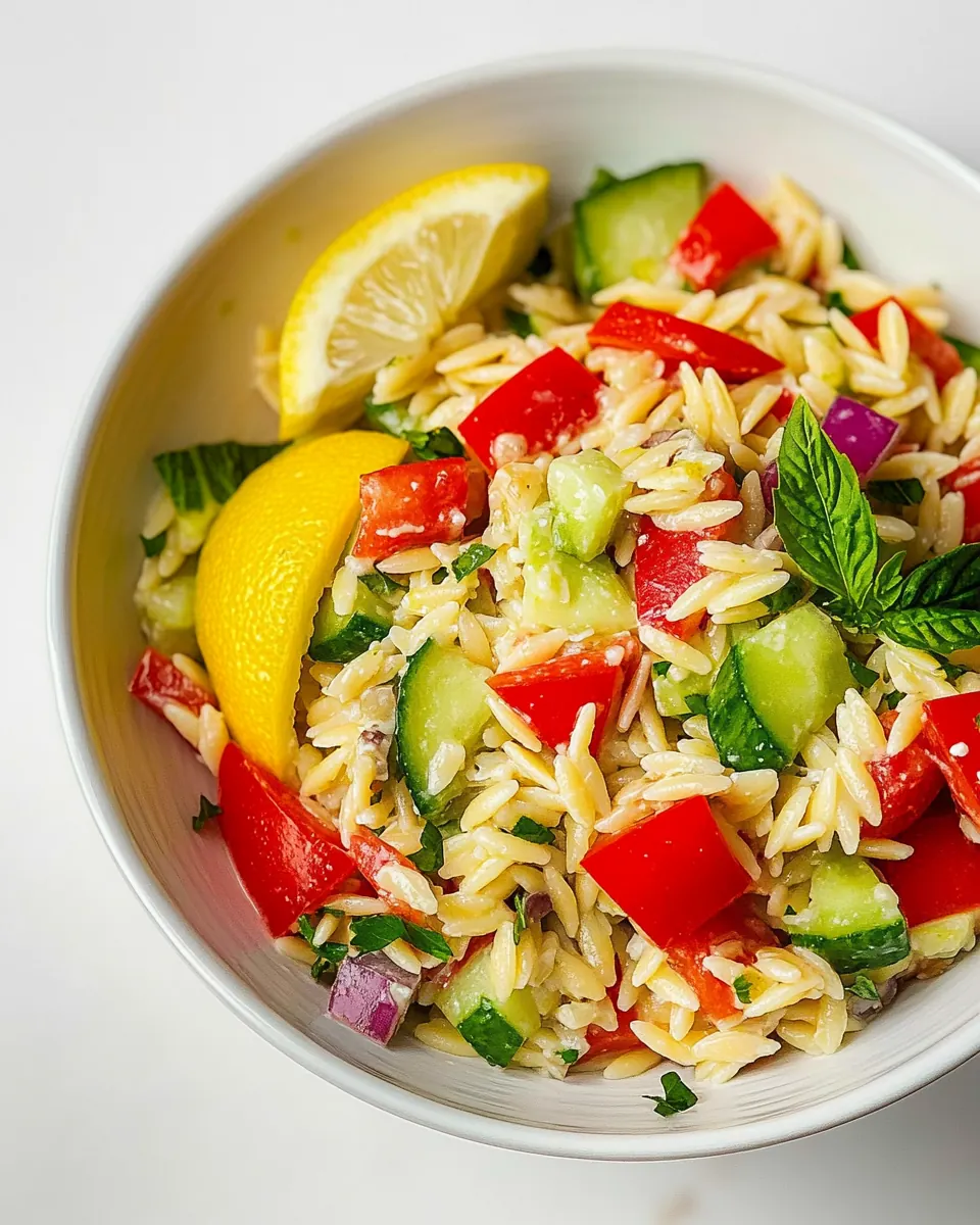 Lemon Orzo Salad