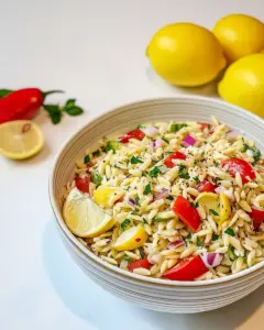 Lemon Orzo Salad