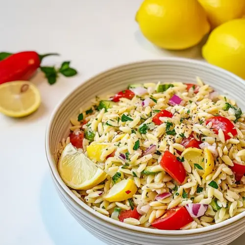 Lemon Orzo Salad