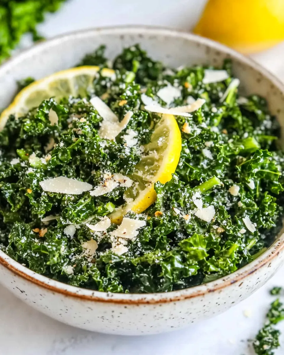 Lemon Parmesan Kale Salad