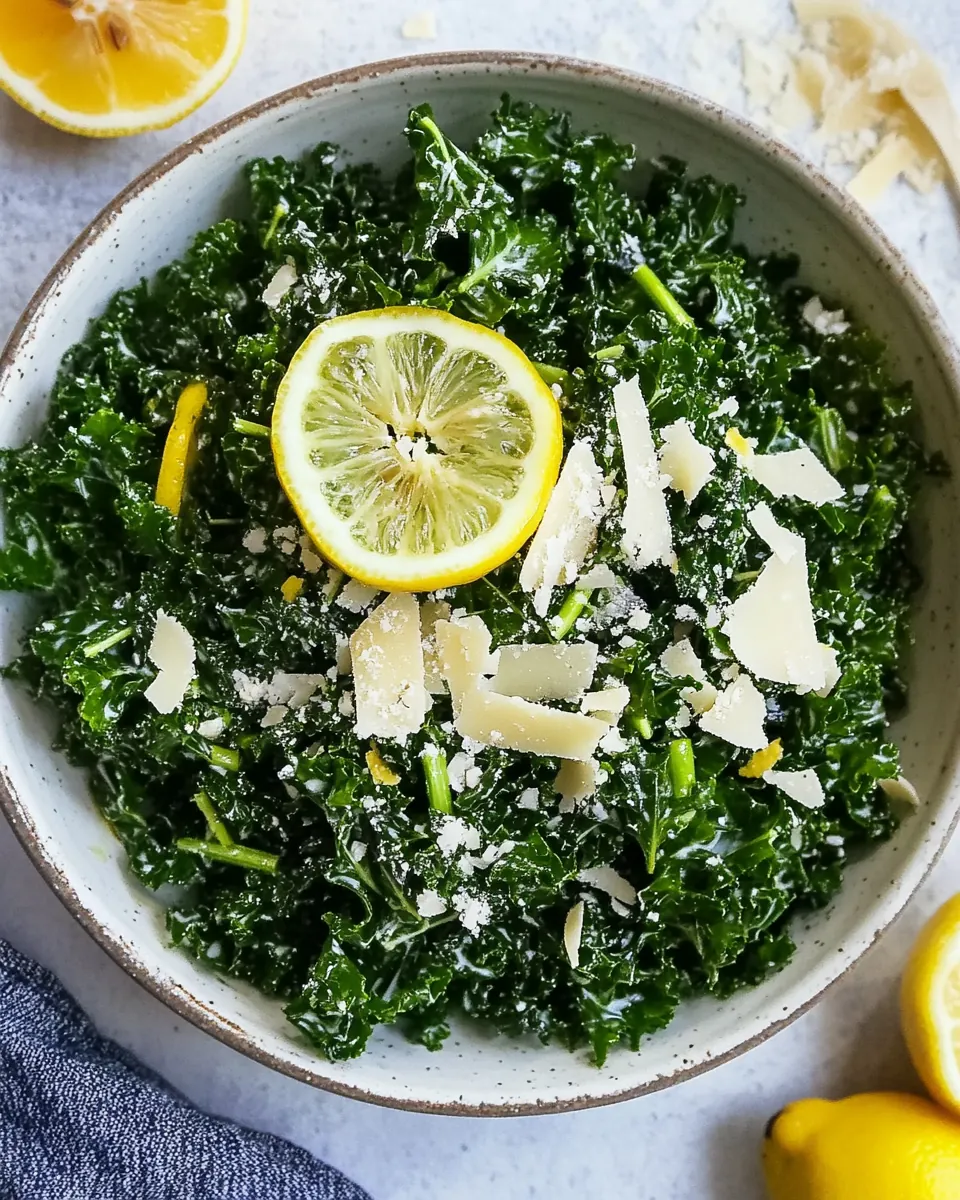 Lemon Parmesan Kale Salad