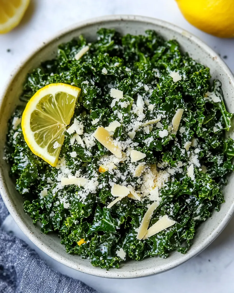Lemon Parmesan Kale Salad
