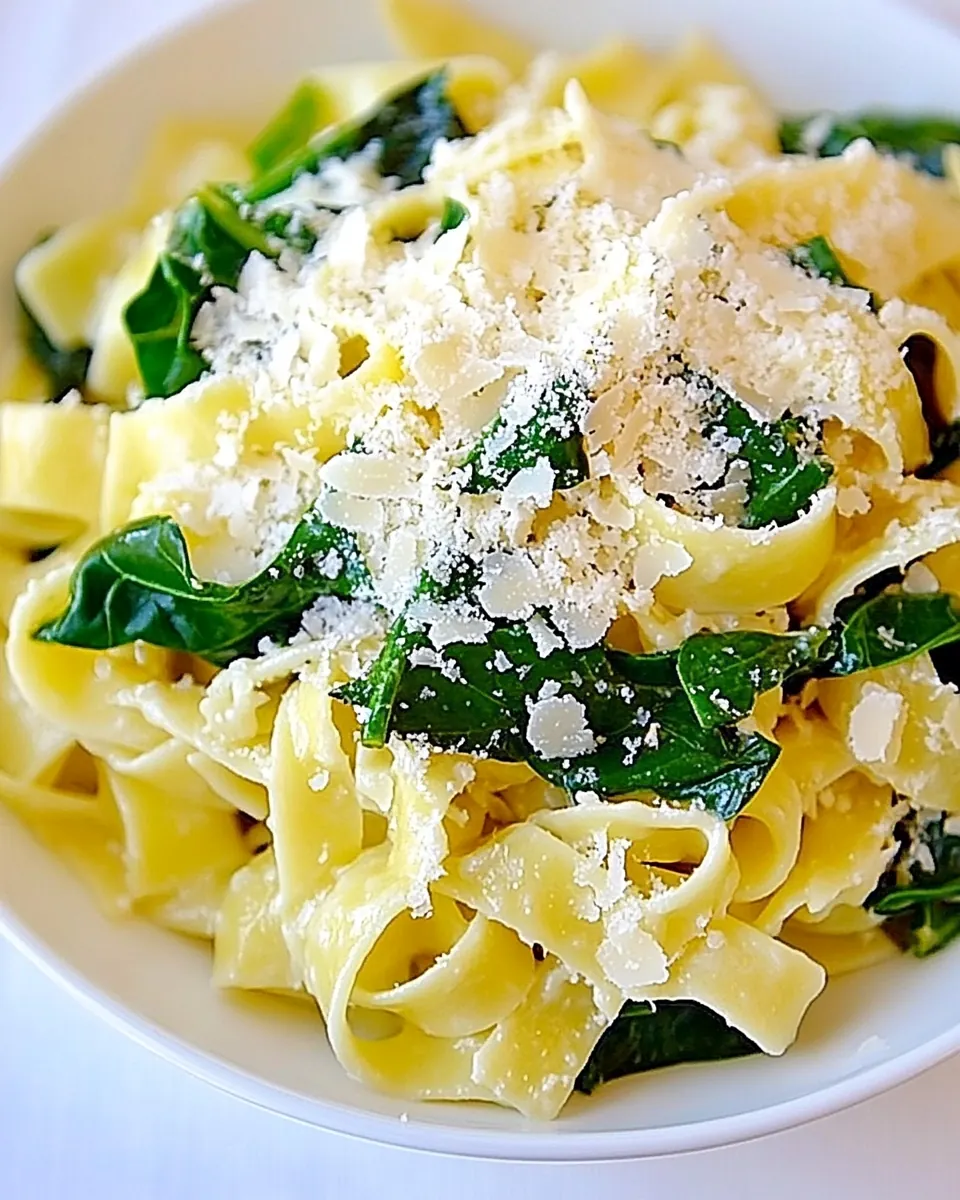 Lemon Parmesan Pasta with Greens