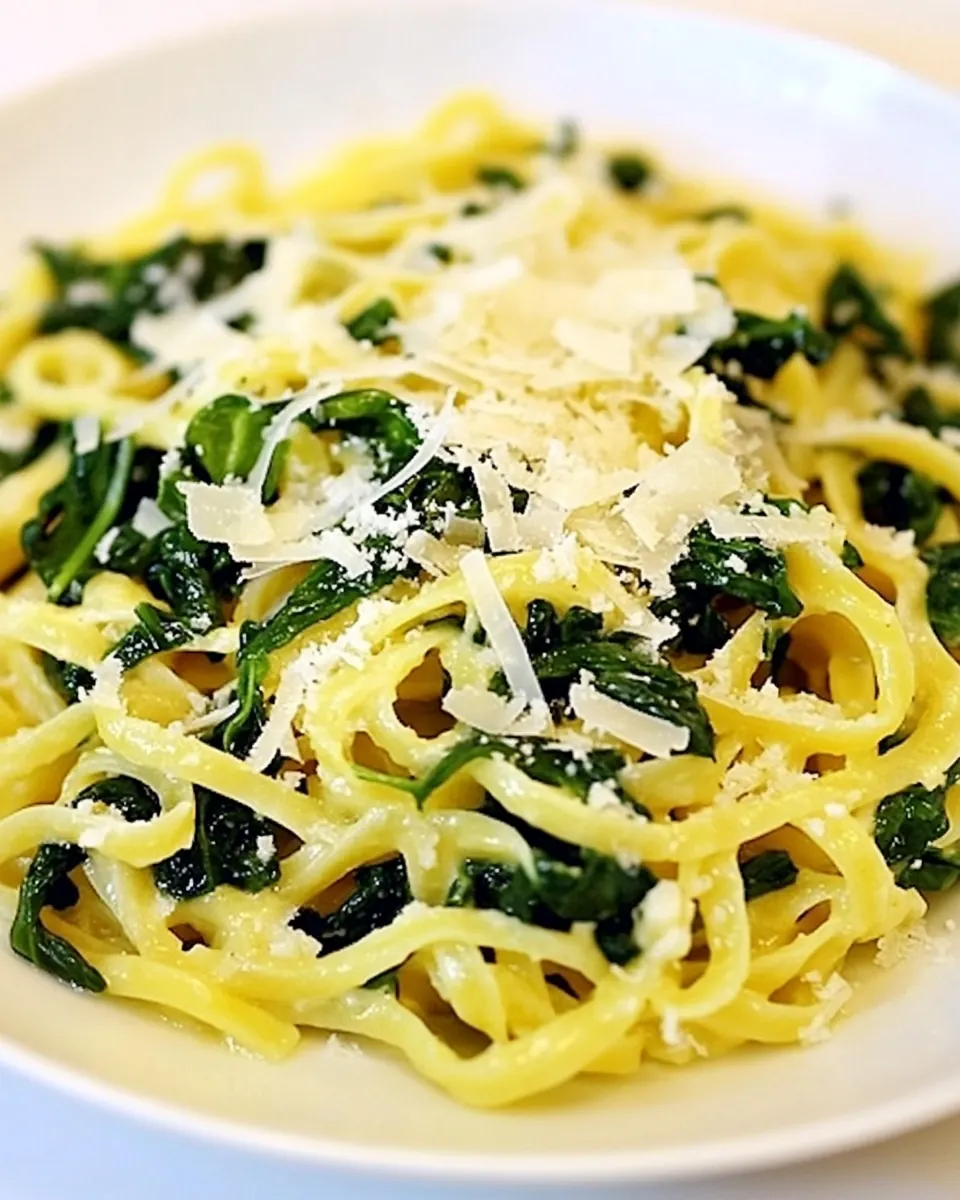 Lemon Parmesan Pasta with Greens