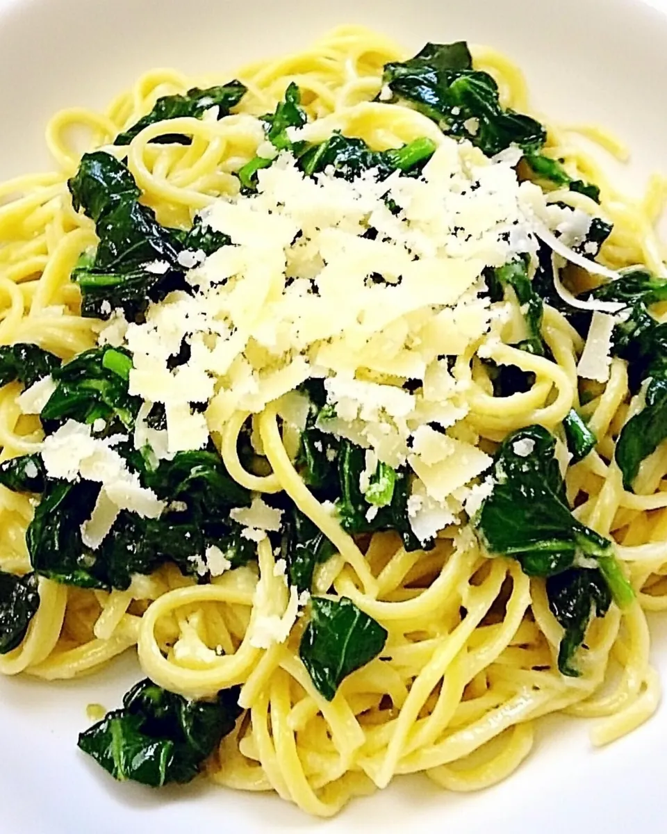 Lemon Parmesan Pasta with Greens