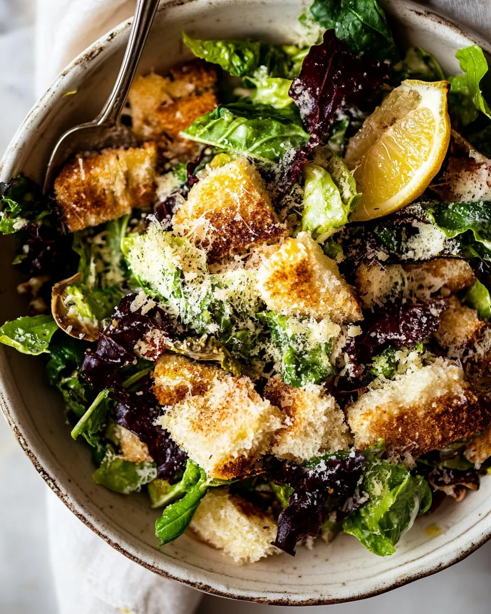 Lemon Parmesan Sesame Salad