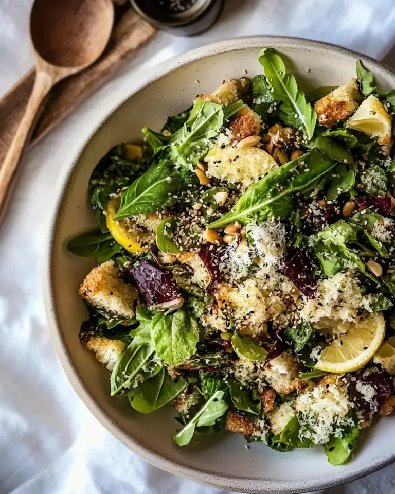 Lemon Parmesan Sesame Salad