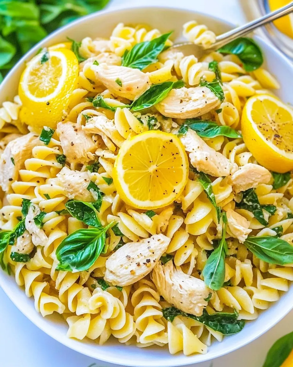 Lemon Pepper Chicken Pasta