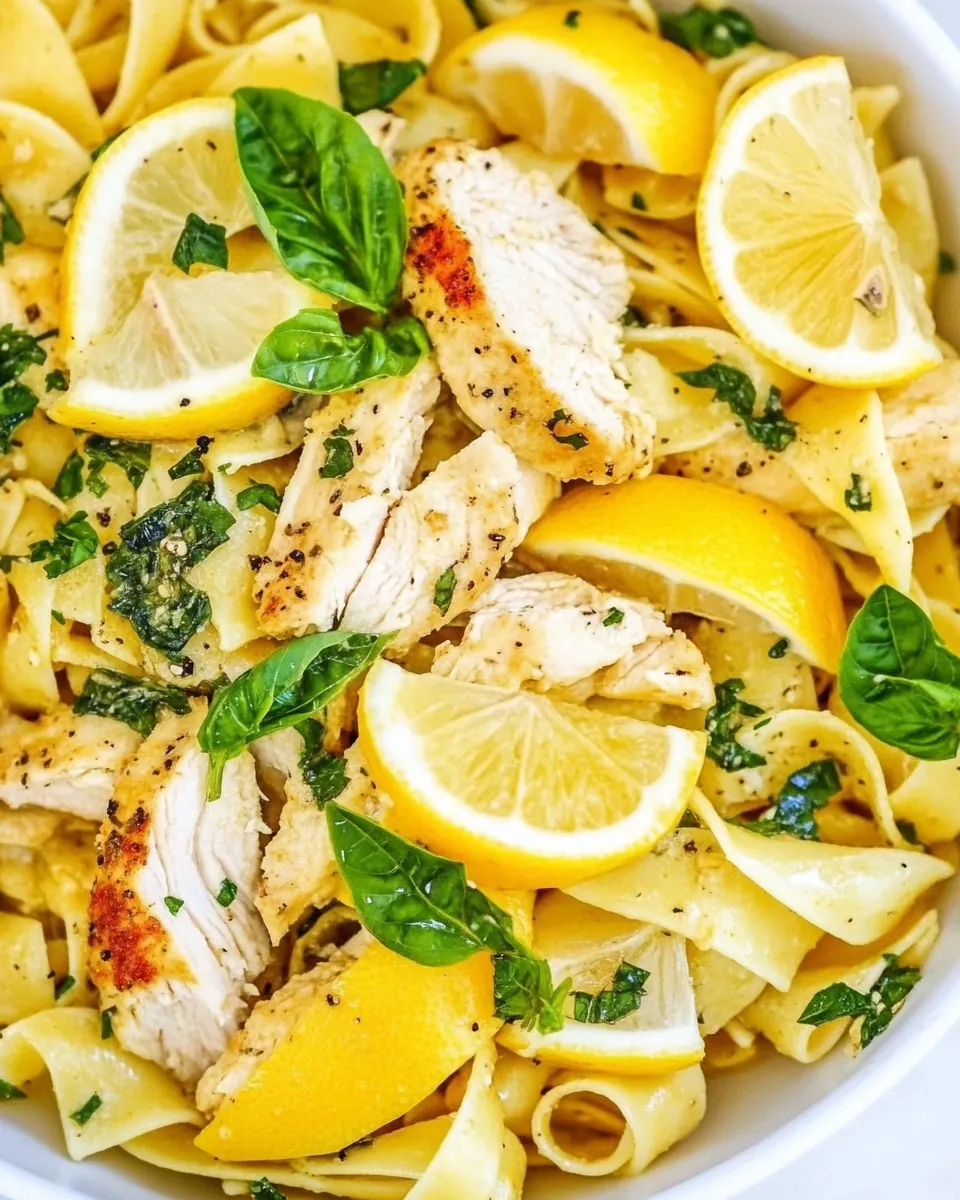 Lemon Pepper Chicken Pasta