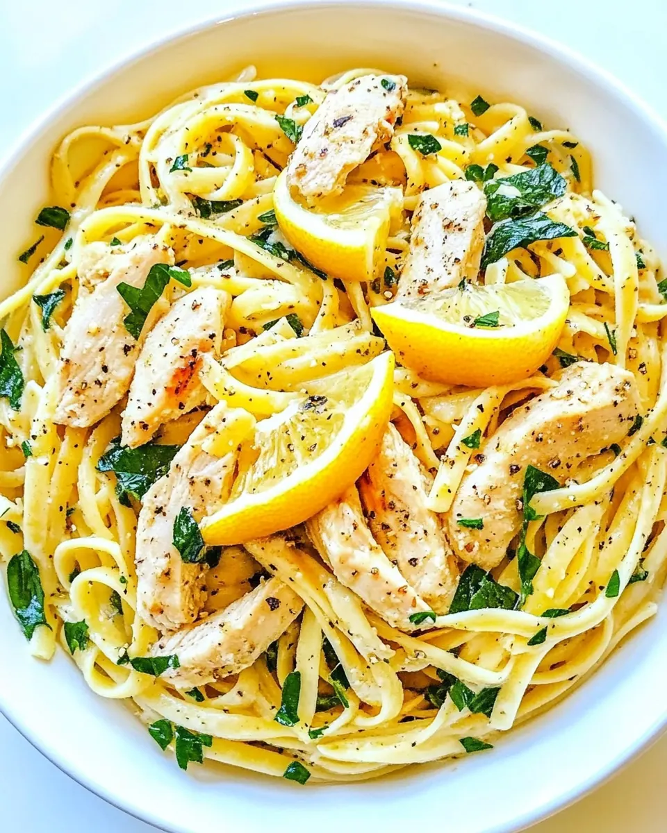 Lemon Pepper Chicken Pasta