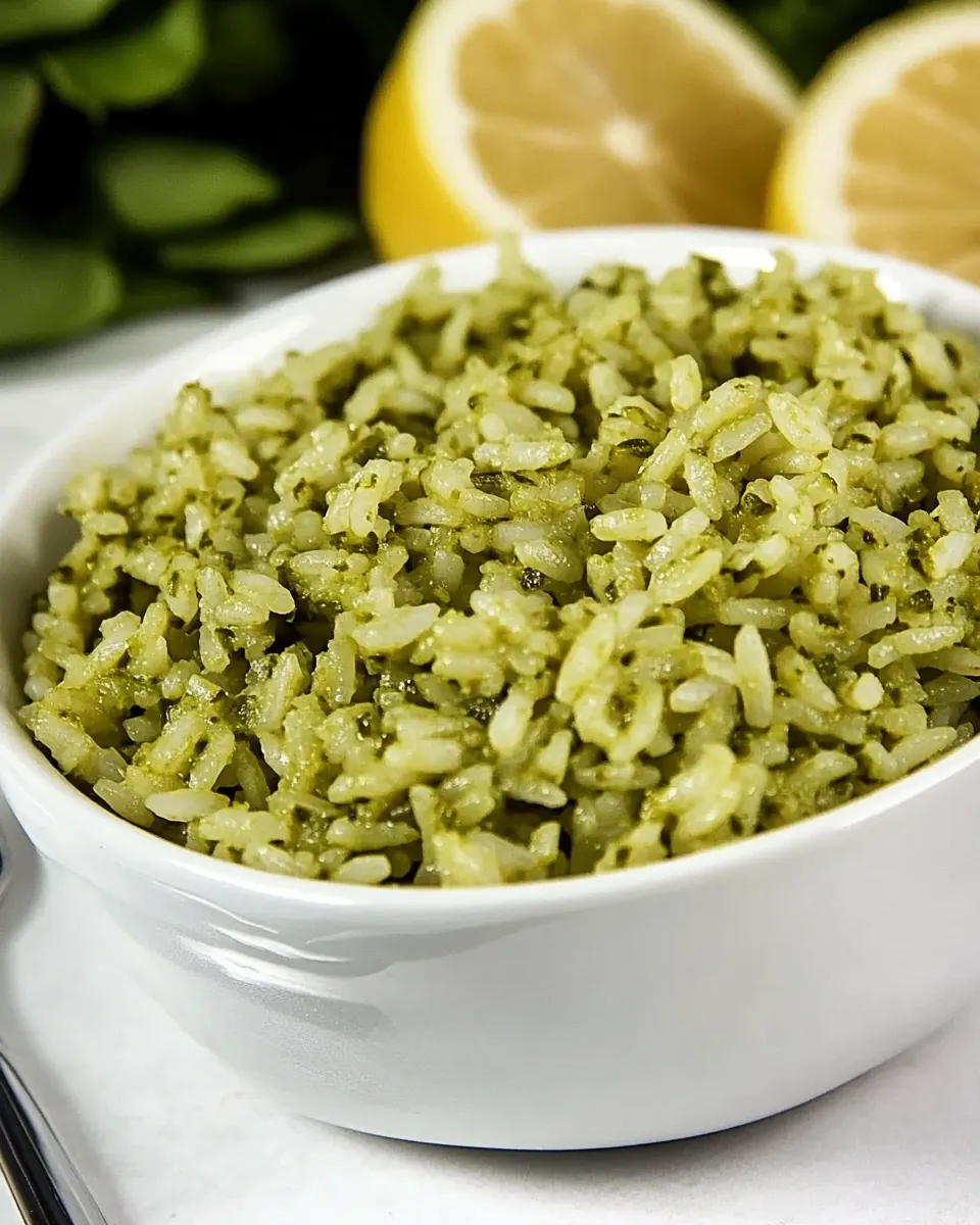 Lemon Pesto Rice