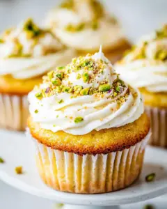 Lemon Pistachio Cupcakes