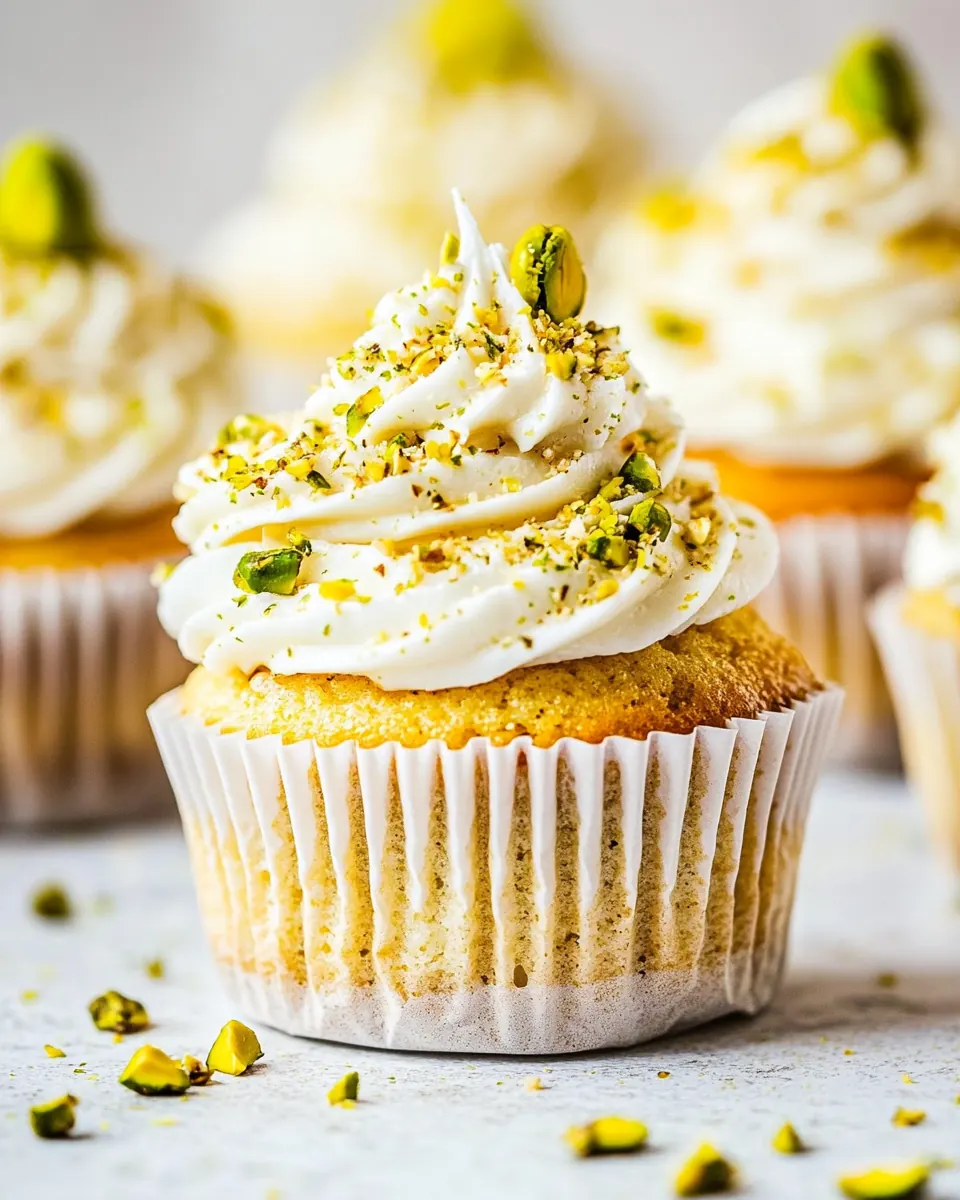 Lemon Pistachio Cupcakes