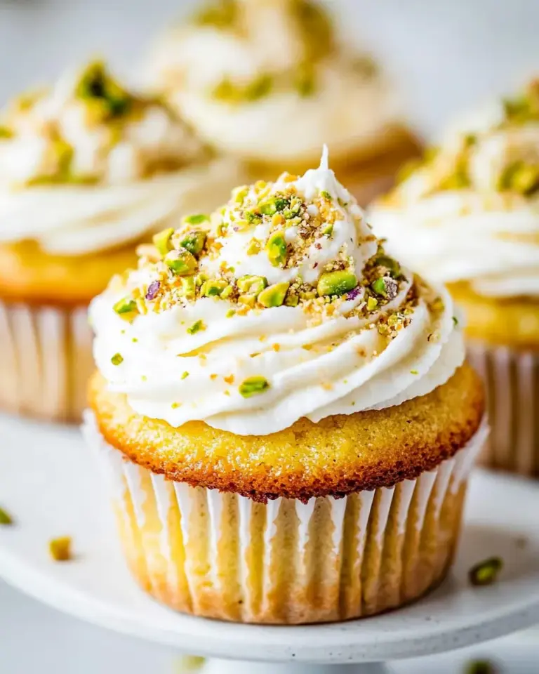 Lemon Pistachio Cupcakes