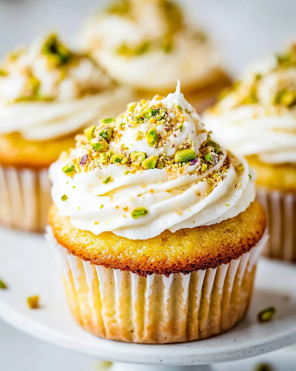Lemon Pistachio Cupcakes