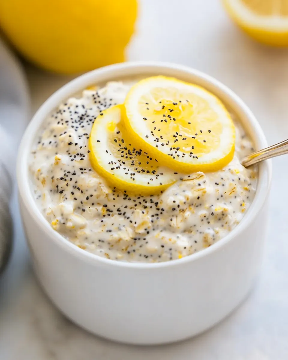 Lemon Poppy Seed Overnight Oats