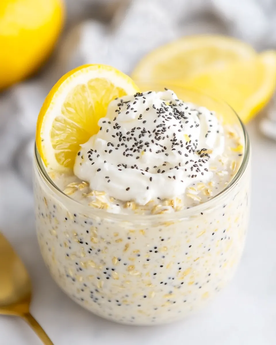 Lemon Poppy Seed Overnight Oats