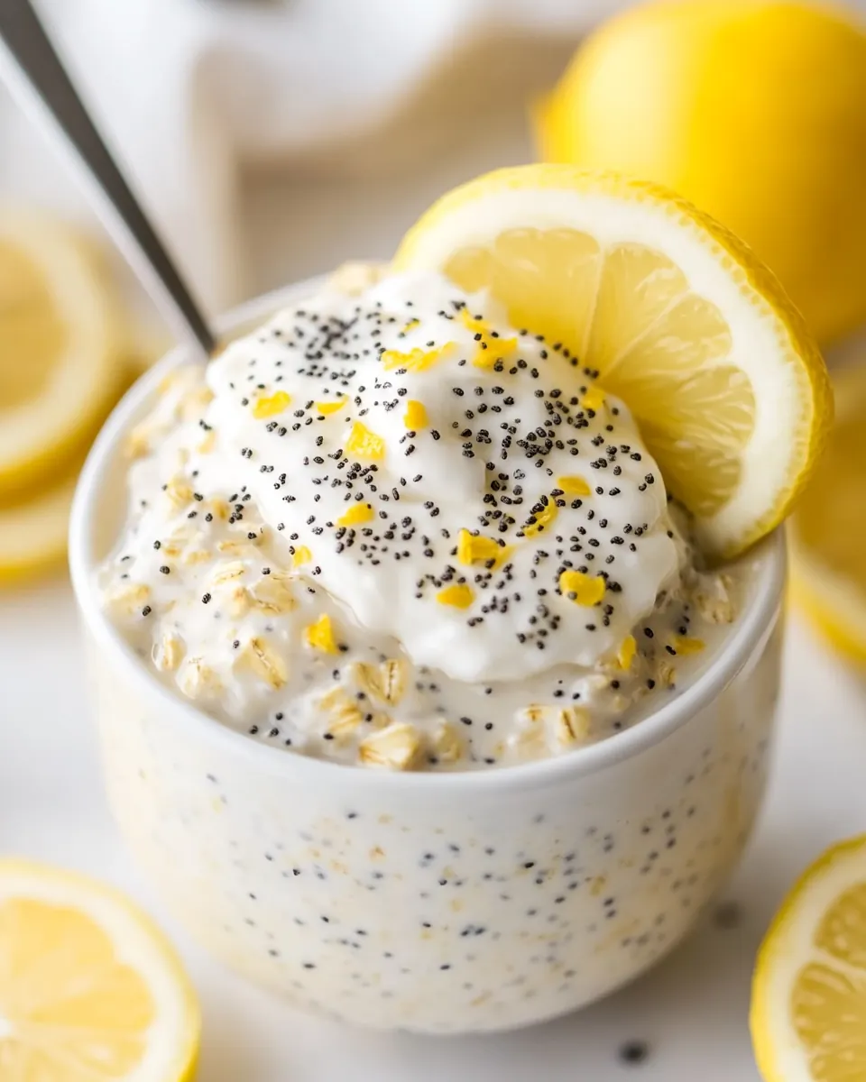 Lemon Poppy Seed Overnight Oats