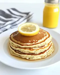 Lemon Poppy Seed Yogurt Pancakes